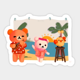 Rilakkuma Hawaii Sticker